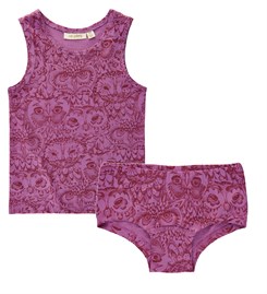 Soft Gallery Stella underwear set - Mulberry owl